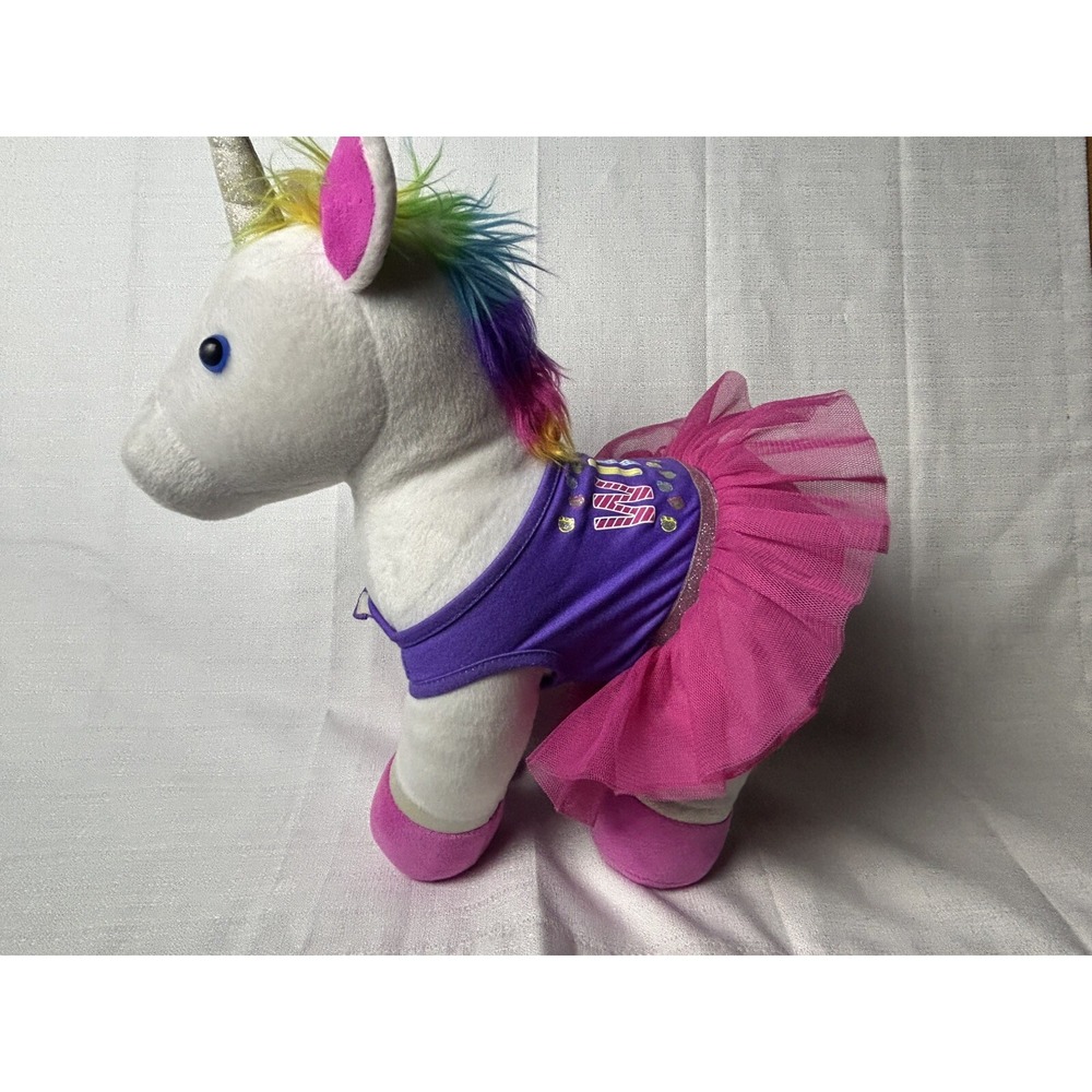Build A Bear Plush Unicorn Craze Rainbow With outfit 2017
